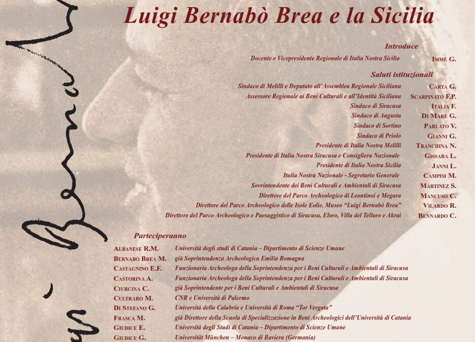 Note a margine del convegno di archeologia Luigi Bernabò Brea e la Sicilia