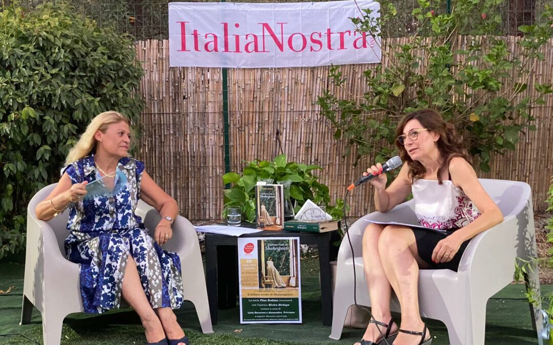 Italia Nostra Melilli: appuntamento conclusivo anno sociale con la presentazione de “L’ultima erede di Shakespeare” di Elvira Siringo