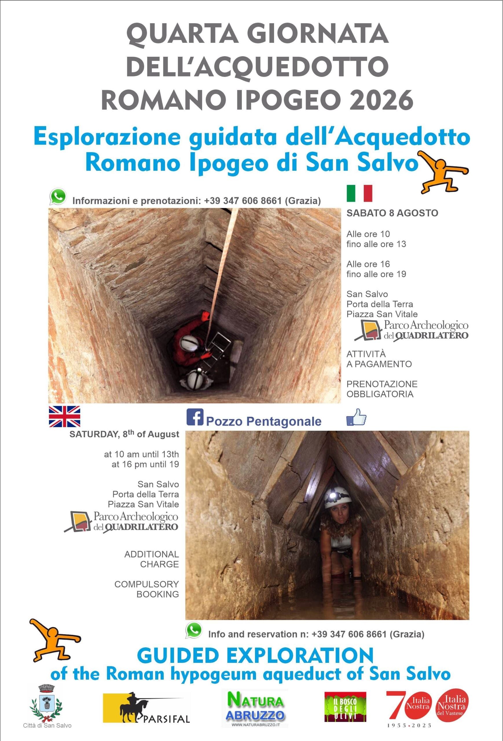 locandina pentagonale estate 2026 acquedotto romano ipogeo di san salvo