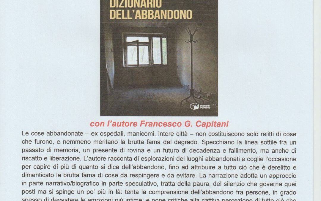 Ancona Incontra: appuntamento con Francesco Capitani