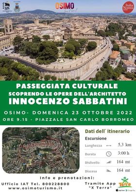 Osimo: il 23 ottobre passeggiata culturale sulle orme dell’architetto Innocenzo Sabatini