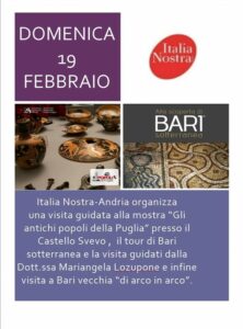 Italia Nostra Andria: visita guidata alla mostra “Gli antichi popoli della Puglia”