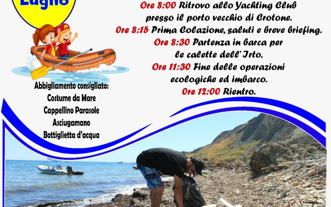 Giornata mondiale del mare: pulizie in spiaggia a Crotone