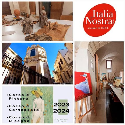 Italia Nostra Lecce: al via i corsi di Pittura, Disegno e Cartapesta