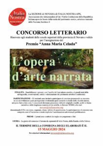 Italia Nostra Novara lancia il concorso letterario riservato agli studenti delle scuole superiori della provincia di Novara