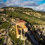5_Veduta - da un drone - del castello di Pietrarossa_2019