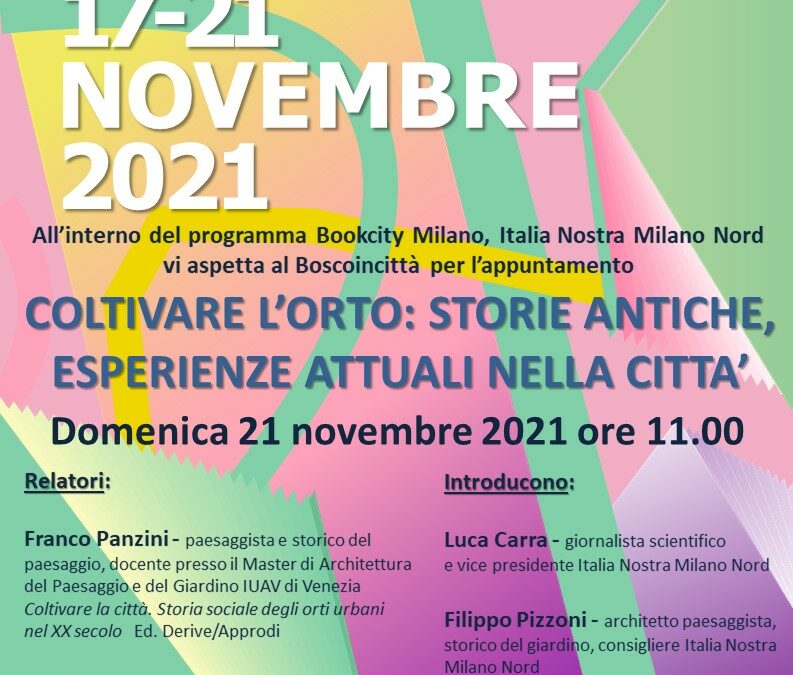 Bookcity Milano 2021 in Cascina San Romano | 21/11/21