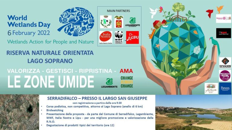 Giornata mondiale aree umide: appuntamento il 6 febbraio a Serradifalco