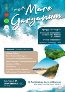 Mare Garganum, il 24 novembre prossimo conferenza sul progetto
