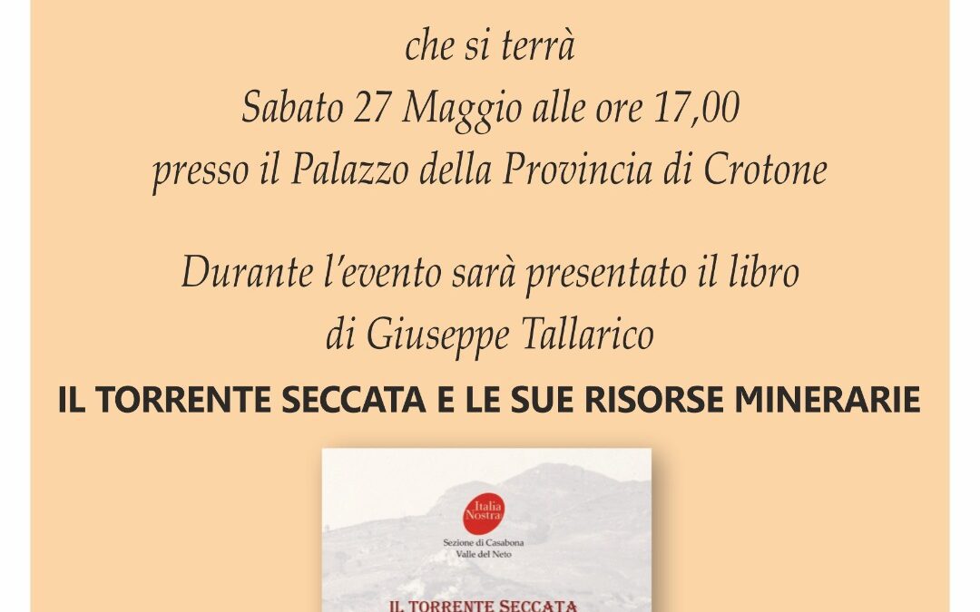 Convegno “Antiche Miniere della Calabria” 27 maggio 2023