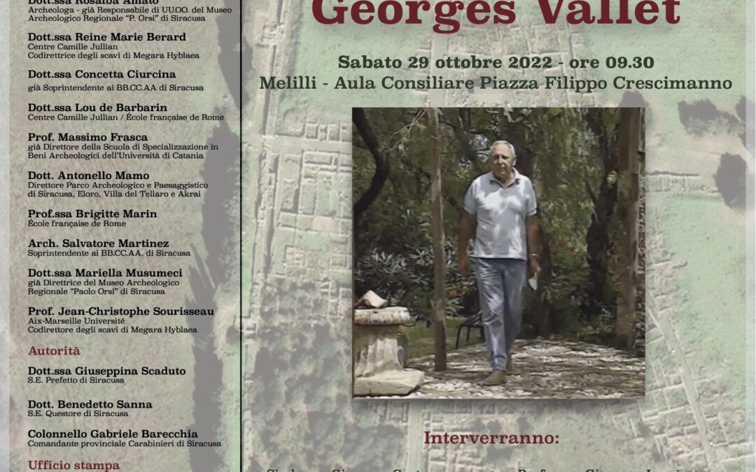 Centenario della nascita dell’archeologo Georges Vallet: una giornata di studi per celebrare il “padre” di Megara Hyblaea