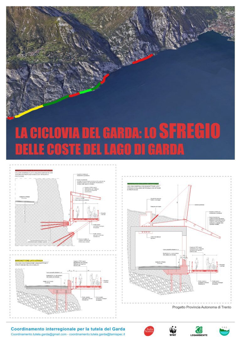 La ciclovia sul Garda: fermiamo lo sfregio delle coste del Lago di Garda