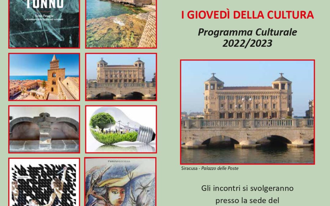 Siracusa: il programma degli eventi culturali di Italia Nostra per il 2022/2023