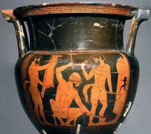Vaso contenuto nel Museo Archeologico di Caltanissetta_2015