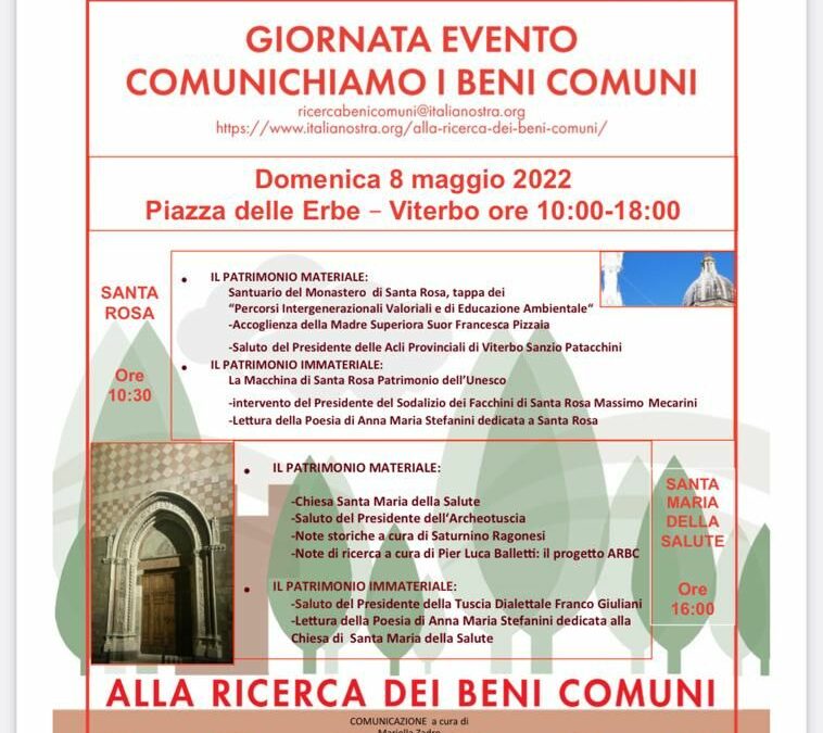 Settimana del Patrimonio culturale di Italia Nostra 2022: la Sezione di Viterbo per il progetto ARBC