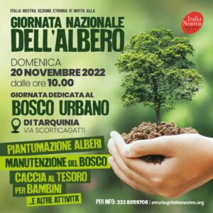 Italia Nostra Sezione Etruria festeggia la “Giornata nazionale dell’albero”