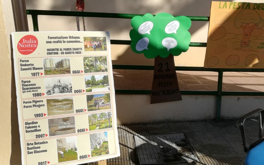 Crotone: la giornata nazionale degli alberi 2022