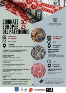 GEP 2023: Italia Nostra Spoleto propone un programma tutto incentrato sull’arte della lavorazione del tessuto