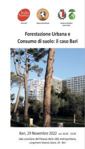 Forestazione urbana e consumo di suolo: il caso di Bari