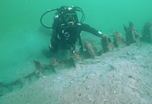 Archeologia sommersa: i Carabinieri intercettano i resti di un’imbarcazione romana