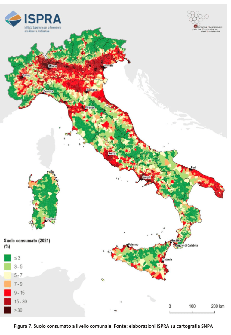 Consumo di suolo in Italia: focus sulla Sicilia