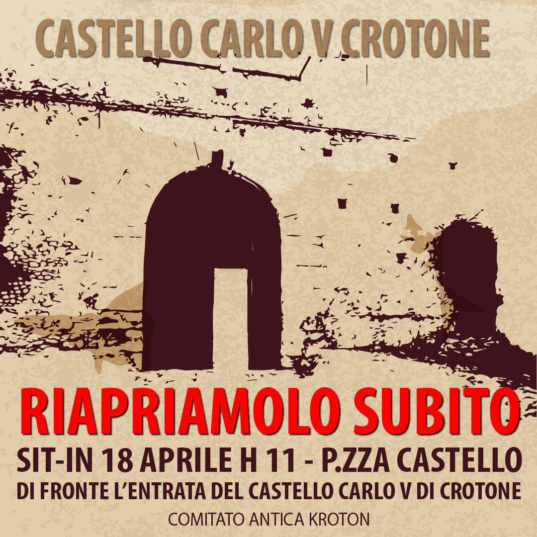 Crotone: il 18 aprile in sit-in per riaprire il Castello Fortezza