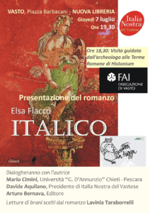 Presentazione del romanzo storico di Elsa Flacco, Italico
