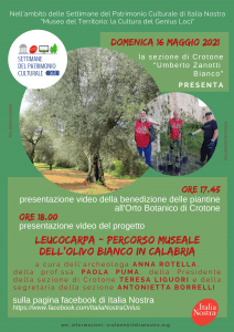#INheritageweek: CROTONE – Leucocarpa: percorso museale dell’oliva bianca calabrese, Calabria
