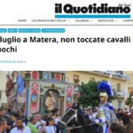2 luglio a Matera, non toccate cavalli e fuochi (di Vitantonio Iacoviello)