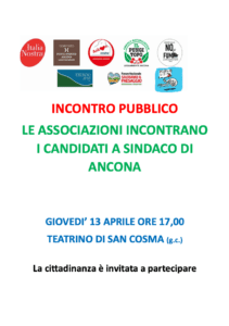 Ancona: le associazioni incontrano i candidati a Sindaco