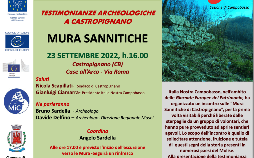 GEP2022 Testimonianze archeologiche a Castropignano