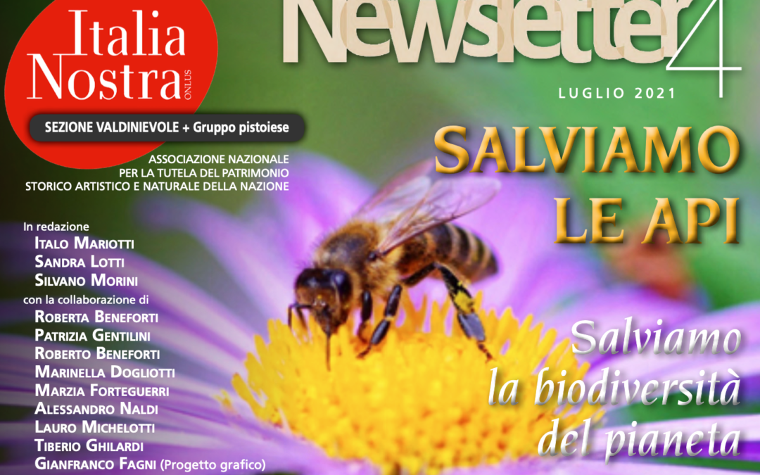 Salviamo le api: l’ultimo numero della newsletter della sezione Valdinievole e gruppo pistoiese