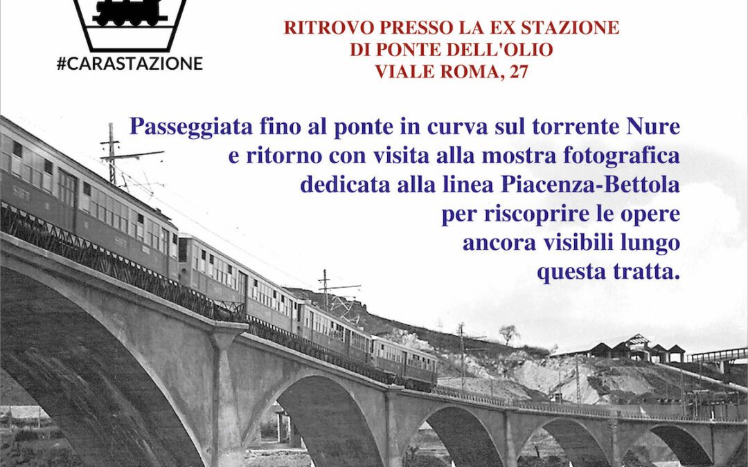 #CARASTAZIONE, 30 settembre passeggiata lungo l’ex Ferrovia Piacenza-Bettola