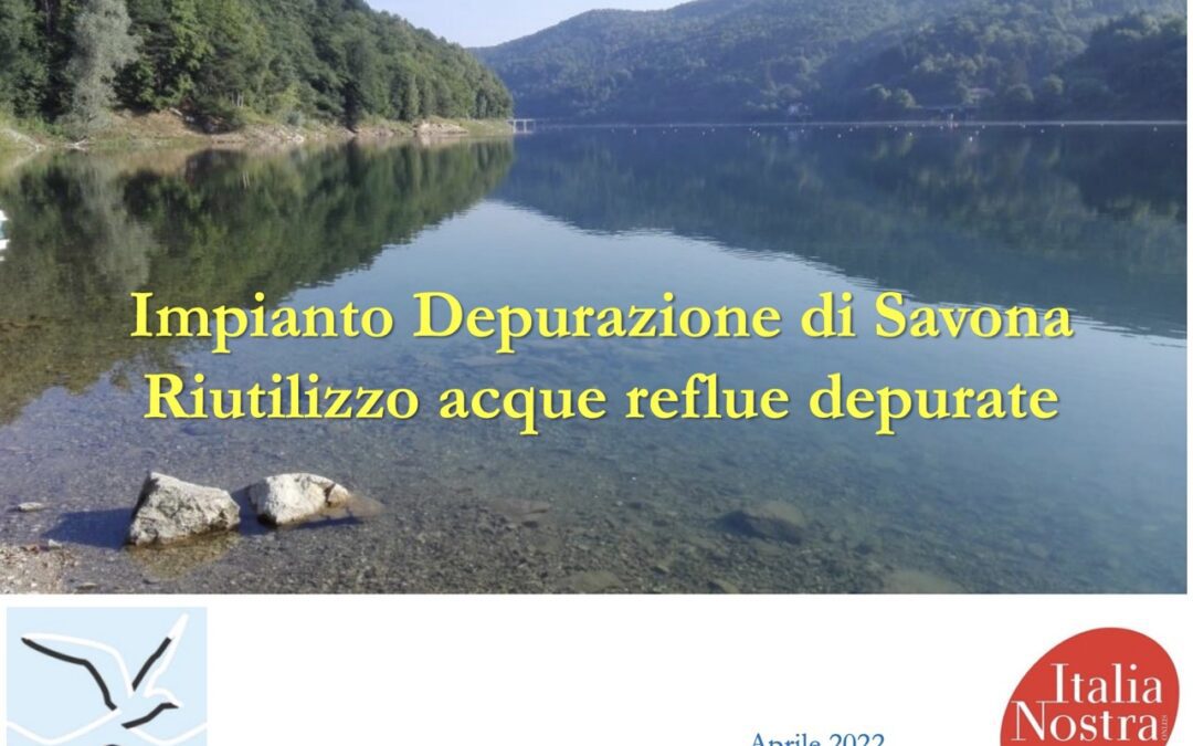 Incontro sul recupero dell’acqua del depuratore di Savona