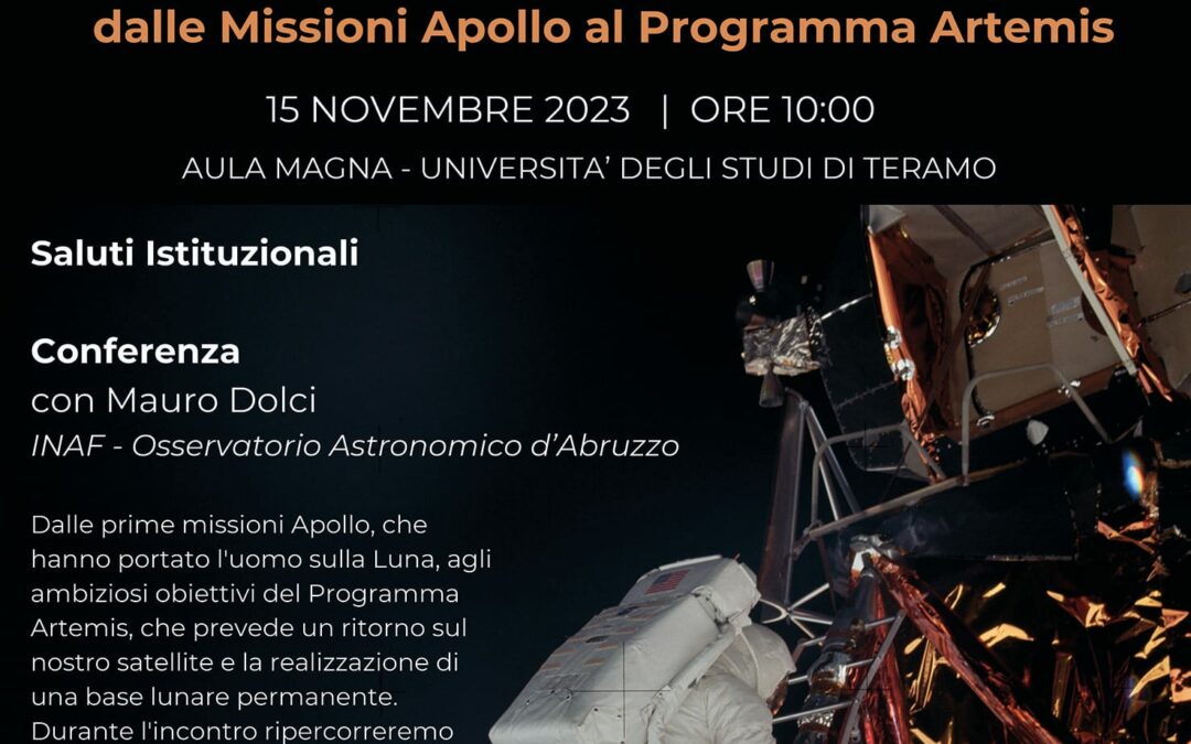 Conferenza “Ritorno sulla Luna” (Teramo, 15 novembre 2023)
