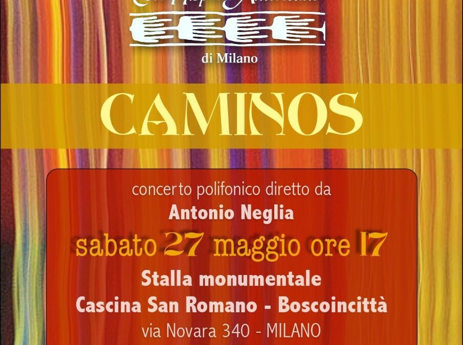 Sabato 27 maggio prossimo concerto alla Cascina San Romano a Boscoincittà.